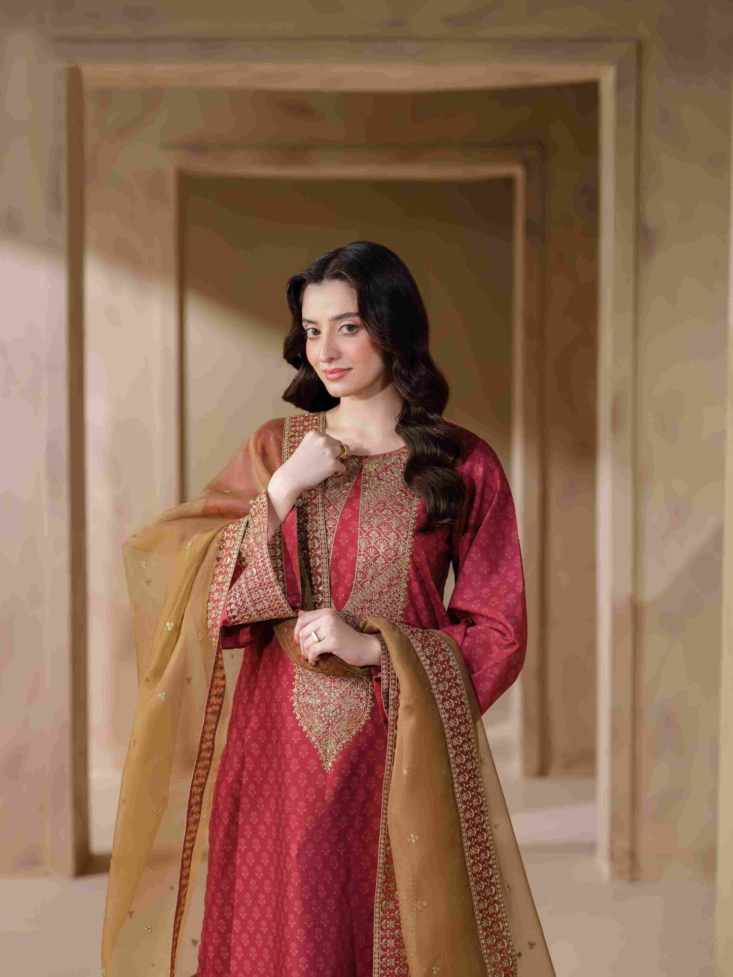 Luxe Edition'25 (Maroon & Beige)