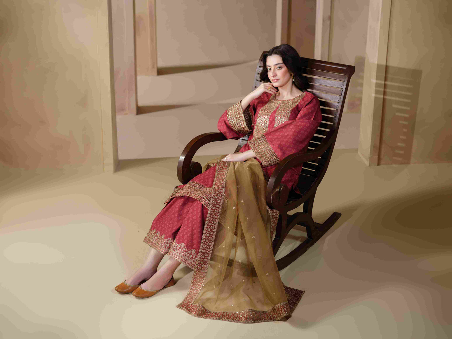 Luxe Edition'25 (Maroon & Beige)