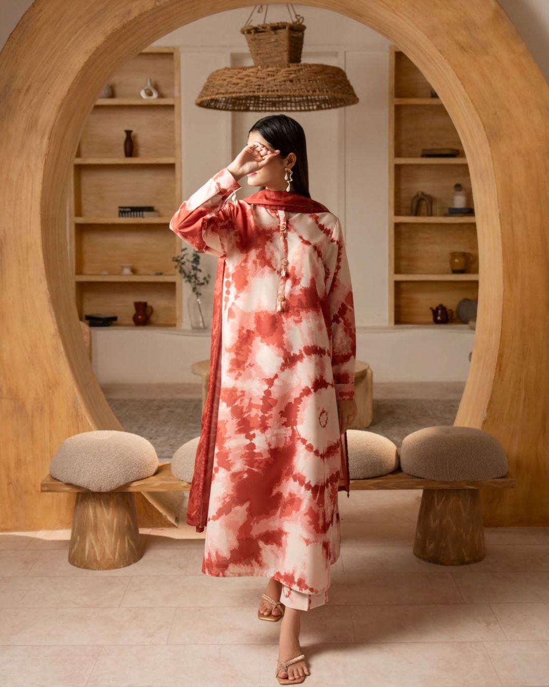 Dawwama (Orange & Beige)